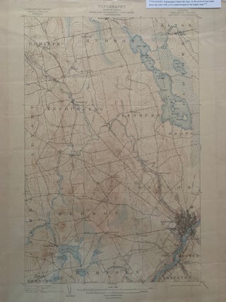 Item #675 Maine (Penobscot County) Bangor Quadrangle, Topography, State of Maine, U.S. Geological...