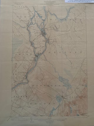 Item #678 Maine (Penobscot County) Orono Quadrangle, Topography, State of Maine, U.S. Geological...