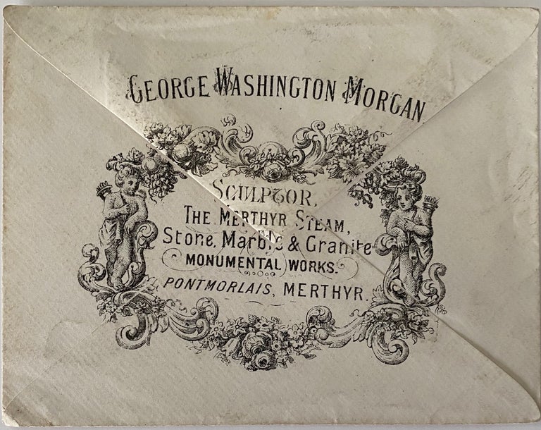 Item #824 George Washington Morgan, Sculptor, The Merthyr Steam, Stone, Marble & Granite Monumental Works, Pontmorlais, Merthyr