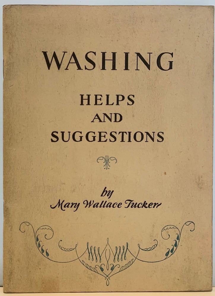 Item #89 Washing. Mary Wallace TUCKER.