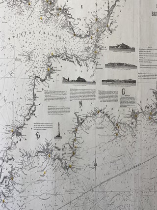 Chart of the English Channel, The Bristol, and part of the St. George’s Channels, including the South, and South West Coasts of Ireland. Compiled from the recent surveys made by order of the British and French Governments