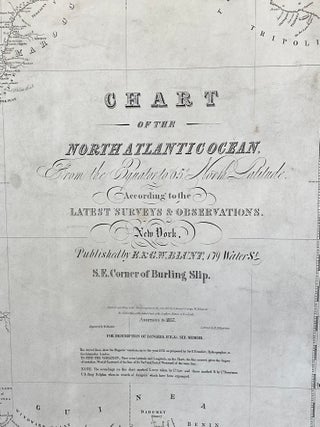Chart of the North Atlantic Ocean from the Equator to 65 North Latitude According to the Latest Surveys and Observations